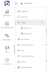 Blendee menu trigger